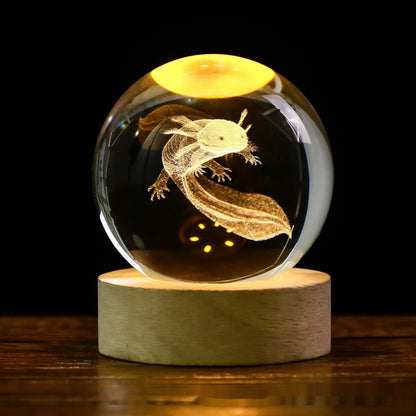 Luminous 3D Crystal Ball Lamp – Bring the Universe Home!