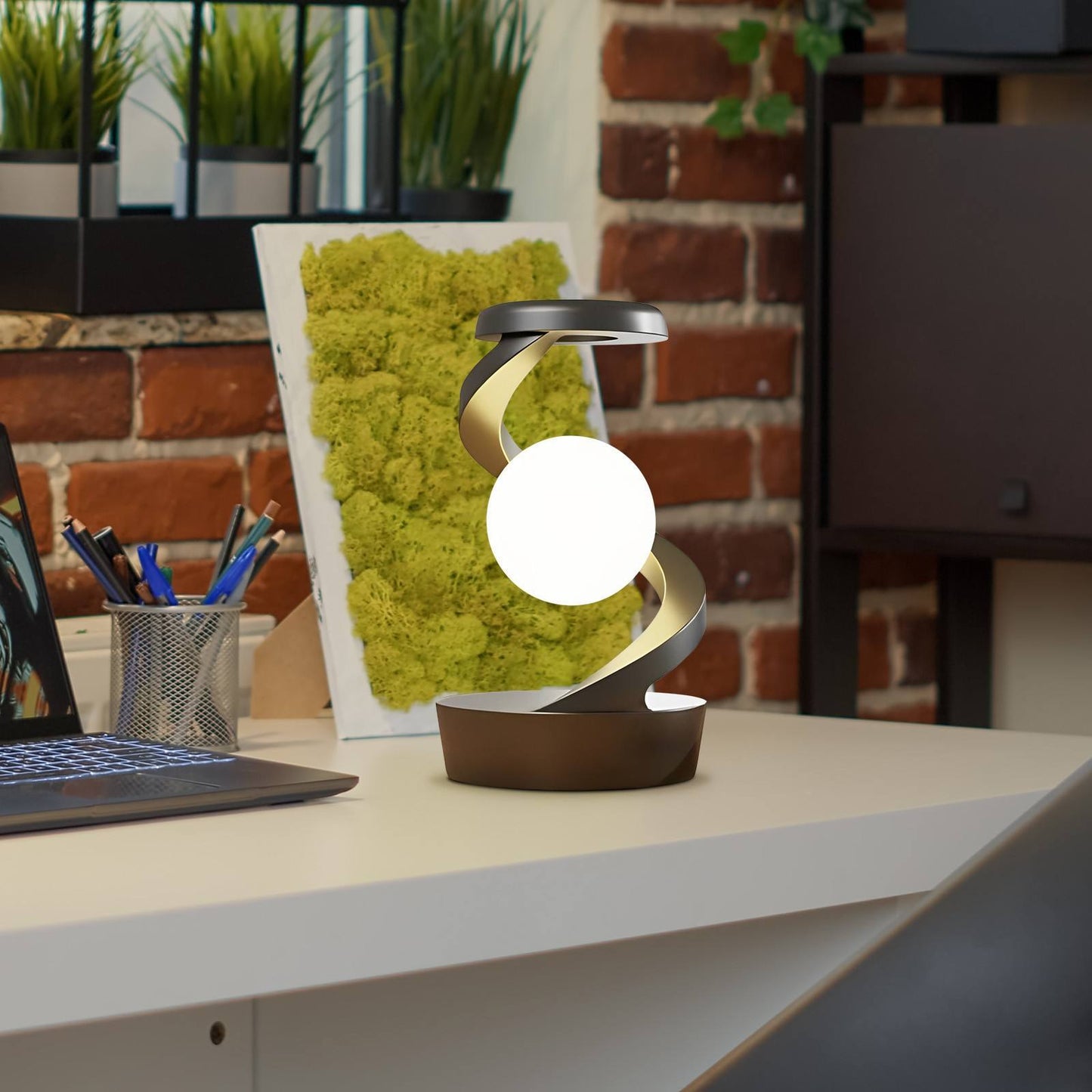 Floating Moon Light & Wireless Charger – Mesmerizing Home Glow