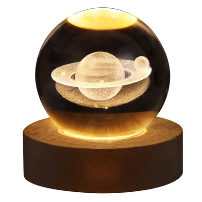 Luminous 3D Crystal Ball Lamp – Bring the Universe Home!