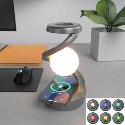 Floating Moon Light & Wireless Charger – Mesmerizing Home Glow