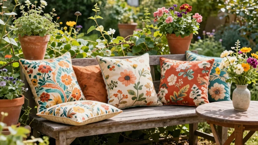 10 Garden Cushions to Add Color and Comfort to Your Outdoor Space