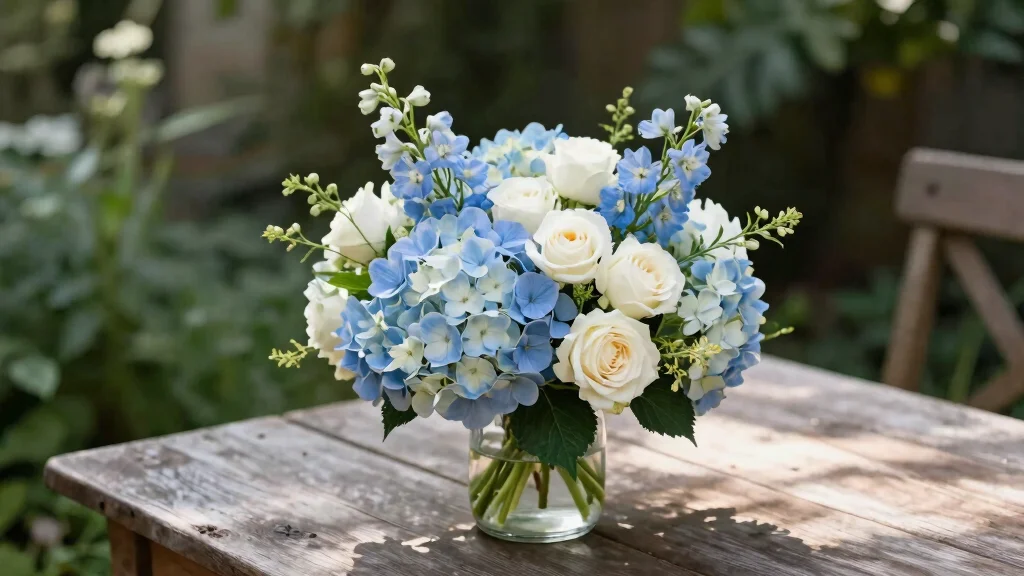 10 Light Blue and White Bouquet Ideas for a Serene Floral Arrangement