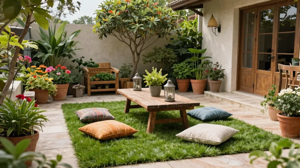 8 Grass Rug Patio Ideas for a Fresh and Natural Outdoor Look