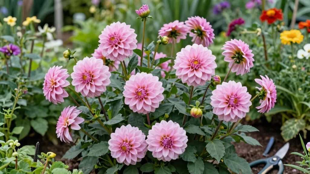 8 Light Pink Dahlias for a Gorgeous Late Summer Garden Bloom