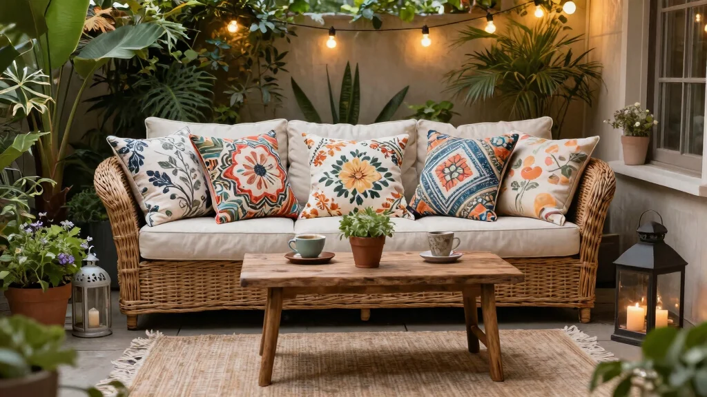 8 Outdoor Furniture with Pillows to Create a Comfortable Backyard Retreat