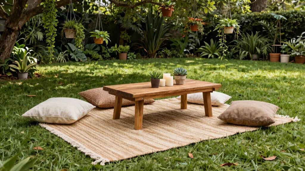 8 Outdoor Rug on Grass Ideas for a Cozy Backyard Lounge Setup