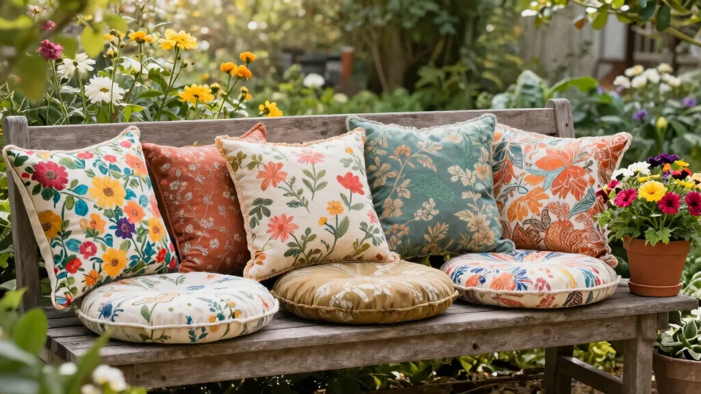9 Garden Bench Cushions to Make Your Outdoor Seating Extra Cozy