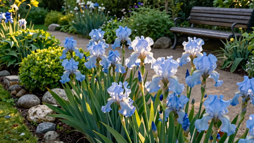 9 Light Blue Iris Flowers for a Delicate and Elegant Garden Display
