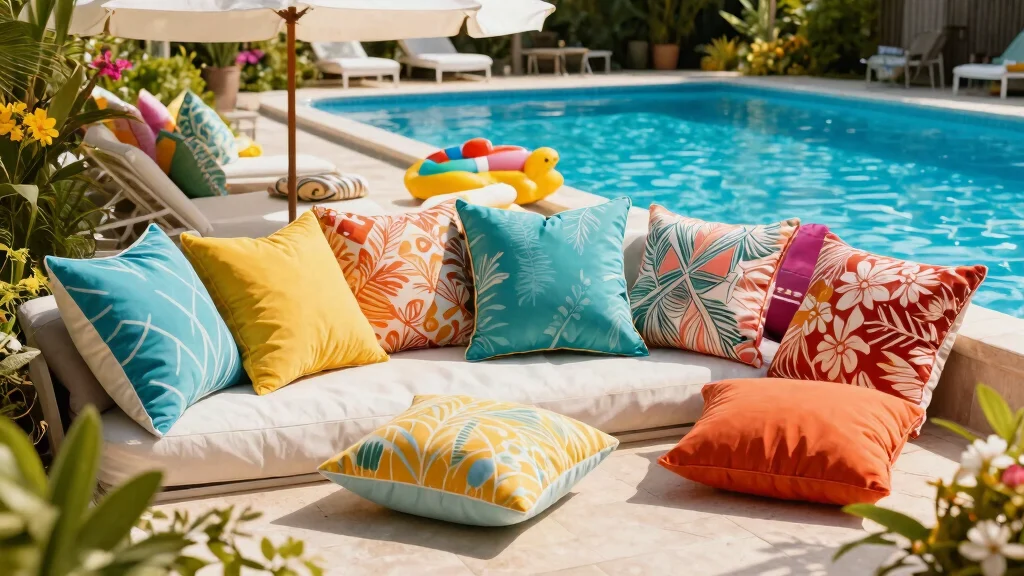 9 Outdoor Pool Pillow Ideas for a Fun and Stylish Poolside Lounge